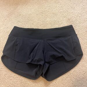 Lululemon speed shorts 2.5” black size 4